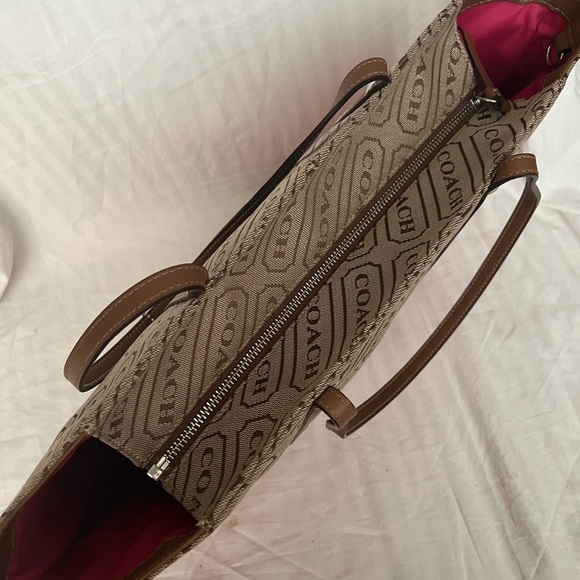 Coach Lozenge Signature Canvas Tote - Picture 7 of 7